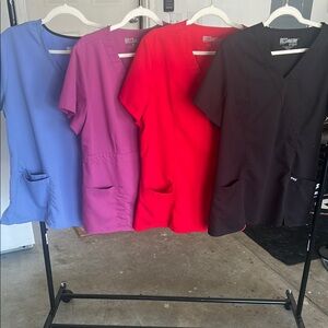 Colorful Scrub Tops Set